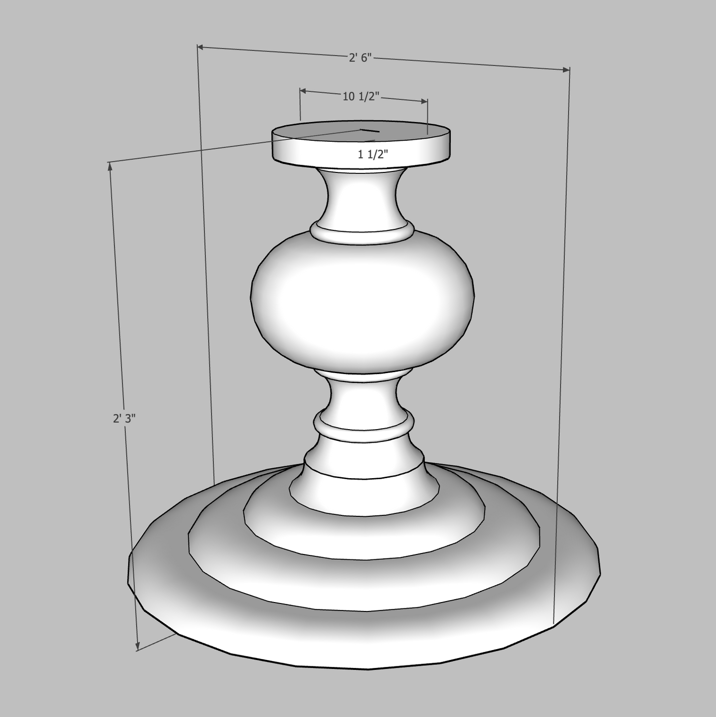 The Elizabeth Pedestal